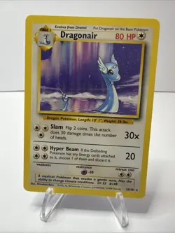 1999 Pokemon Base Set Dragonair 18/102 WOTC Unlimited Rare NM - Image 1