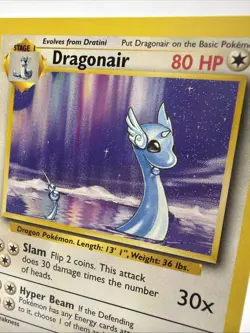 1999 Pokemon Base Set Dragonair 18/102 WOTC Unlimited Rare NM - Image 2