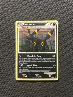 Pokemon TCG Umbreon 10/90! Damaged Condition! See Description! - Image 1