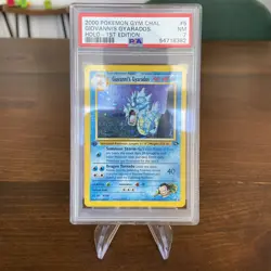 Pokemon Giovanni's Gyarados 1st edition psa 7 Gym Challenge - Image 1