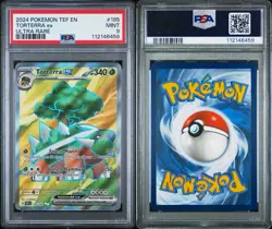 2024 Pokemon TEF EN TORTERRA EX #185/162 Ultra Rare PSA 9 - Image 3