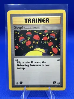 Pokemon TCG - SLEEP! - 1ST EDITION - 79/82 - Team Rocket 2000 - WOTC - Image 1