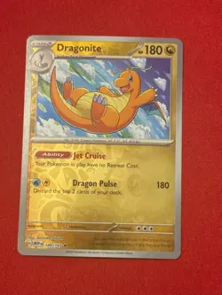 Dragonite 149/165 Rare 151 Pokemon Reverse Holo Near Mint - Image 1