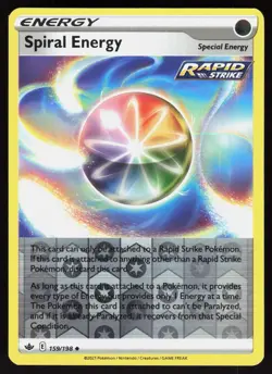 Spiral Energy 159/198 Uncommon Chilling Reign Pokemon Reverse Holo LP - Image 1