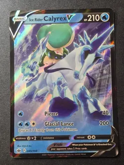 Ice Rider Calyrex V 045/198 NM Chilling Reign Holo V Rare Pokemon - Image 1