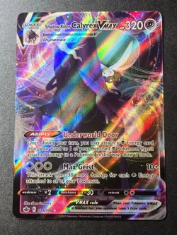 Shadow Rider Calyrex VMAX 075/198 NM Chilling Reign Holo VMAX Rare Pokemon - Image 1