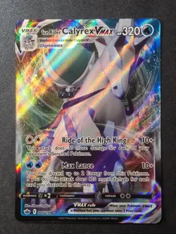 Ice Rider Calyrex VMAX 046/198 NM Chilling Reign Holo VMAX Rare Pokemon - Image 1