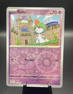 Ralts [Reverse Holo] 027/091 PAF Paldean Fates Pokemon TCG - Image 1
