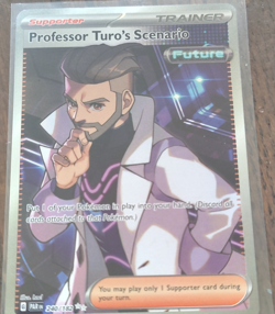 Pokemon Professor Turo's Scenario Full Art Ultra Rare Holo Trainer 240/182 SV04 - Image 1