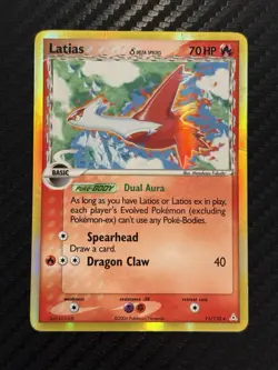 Pokemon TCG Holon Phantoms Reverse Holo Latias Delta Species 11/110 Holo LP - Image 1