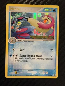 Pokemon TCG -2005 Pokemon Milotic EX Emerald 8/106 Reverse Holo - Image 1