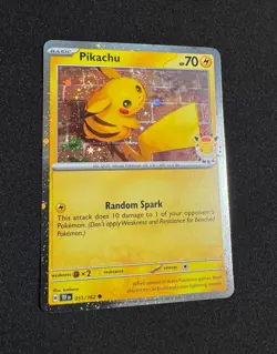Pikachu 051 Pokemon Day Stamped 30th Anniversary Cosmos 2x SWIRLS 🌀 NM/M #2 - Image 1