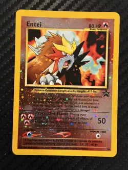 Entei Promo Reverse Holo WoTC Promo 34/53 HP Pokemon TCG - Image 1