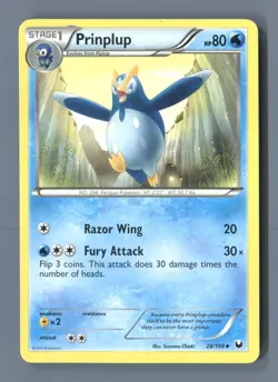 Prinplup 28/108 Uncommon Dark Explorers Pokemon Lightly Played - Image 1