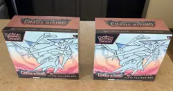 x2 Pokemon Center Exclusive Chaos Rising ETBs Elite Trainer Boxes Set Of Two - Image 1