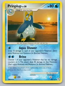 Prinplup 58/130 Uncommon Diamond & Pearl Pokemon Lightly Played - Image 1