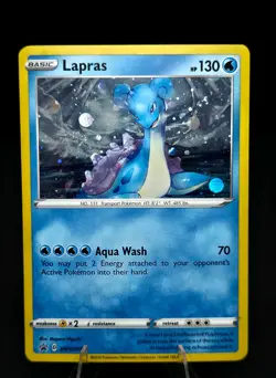 Lapras SWSH051 Cosmos Holo Promo Sword & Shield Promo Pokemon NM W/Swirl 𖦹 - Image 1