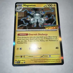 Magneton Svp153 Pokemon Surging Sparks Prerelease Staff Promo - Image 1