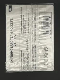Team Rocket's Zapdos 070/182 Pokemon Destined Rivals GameStop Promo SEALED - Image 4