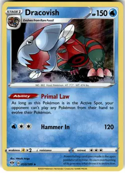 Dracovish Holo 053/189 - Darkness Ablaze NM - Image 1