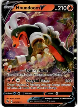 Houndoom V 021/189 - Darkness Ablaze NM - Image 1