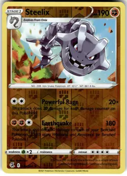 Steelix Reverse Holo 139/264 - Fusion Strike NM - Image 1