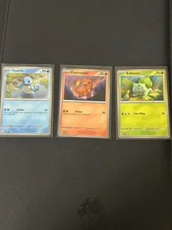 Pokemon 151 Black Star Promos- Cosmic Holo - Bulbasaur, Squirtle, Charmander NM - Image 1
