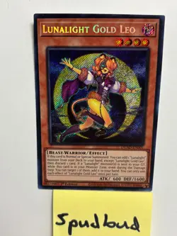 Lunalight Gold Leo Secret Rare DUAD-EN005 NM 1st Edition Yu-Gi-Oh! - Image 1