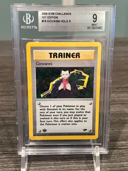 Giovanni Trainer 1st Edition Holo – Gym Challenge – BGS 9 - (PSA/CGC) - Image 1