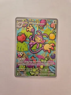 Pokemon Ambipom 107/094 Phantasmal Flames Illustration Rare Full Art Card NM - Image 1