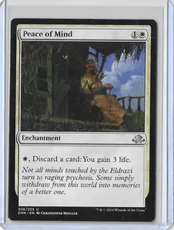 MTG Peace of Mind Eldritch Moon (EMN) Uncommon Magic Card #036/205 Unplayed - Image 1