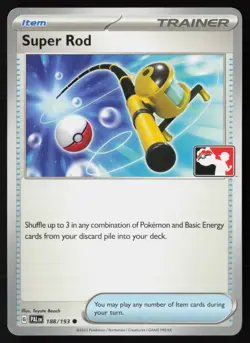Pokemon Super Rod 188/193 Prize Pack Series Cards Non-Holo Pack Fresh - NM - Image 1