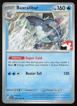Pokemon Baxcalibur 060/193 Prize Pack Series Cards Non-Holo Pack Fresh - NM - Image 1