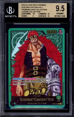 2024 One Piece Premium Card Collection Leader Eustass Captain Kid #001 BGS 9.5 - Image 1