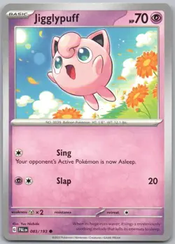 Jigglypuff 083 Paldea Evolved Normal Psychic Pokemon Card NM - Image 1