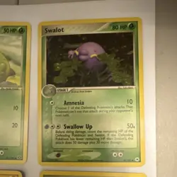 Old Pokemon TCG Team E- reader era Donphan Manectric Gulpin Swalot 7-Card Lot - Image 4