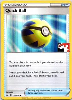 Quick Ball 179/202 Uncommon Holo Prize Pack Series Cards NM English - Image 1