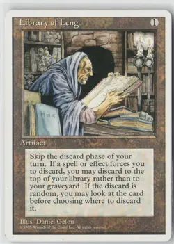 LIBRARY OF LENG 351 UNCOMMON FOURTH EDITION MAGIC: THE GATHERING LP - Image 1