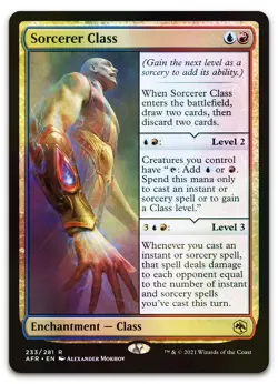 Sorcerer Class #233 (Foil) (NM) Forgotten Realms AFR Magic MTG - Image 1