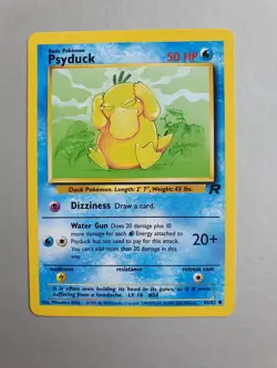 Psyduck 65/82 Pokemon TCG Team Rocket Set (1999-2000) Common NM - Image 1
