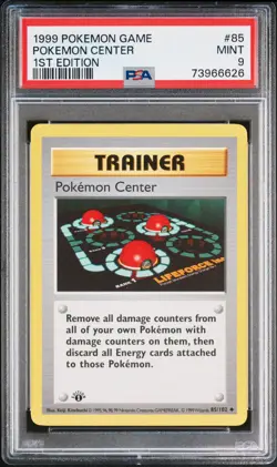 1999 POKEMON BASE SET 1ST EDITION #85 POKEMON CENTER PSA 9 - Image 1