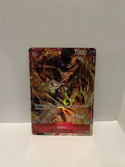 One Piece Illustration Box 5 : Sabo OP05-007 SR Super Rare Alt Art Promo English - Image 1