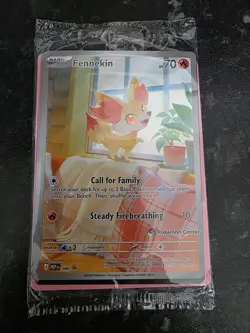 SEALED Fennekin 080 | Pokemon Center Stamped | Chaos Rising Promo | English TCG - Image 1