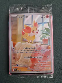 Pokemon TCG - Fennekin 080 Pokemon Center Stamped Promos Chaos Rising SEALED - Image 1