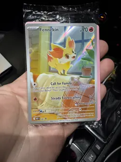 SEALED Fennekin 080 | Pokemon Center Stamped | Chaos Rising Promo | English TCG - Image 1