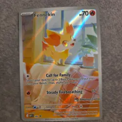 POKEMON TCG - CHAOS RISING - POKEMON CENTER STAMPED FENEKIN 080 BLACK STAR PROMO - Image 1