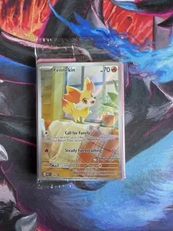 SEALED Fennekin 080 | Pokemon Center Stamped | Chaos Rising Promo | English TCG - Image 1