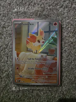 SEALED Fennekin 080 | Pokemon Center Stamped | Chaos Rising Promo | English TCG - Image 1