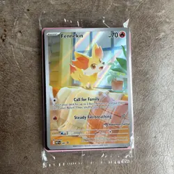 Pokemon TCG - Fennekin 080 Pokemon Center Stamped Promos Chaos Rising SEALED - Image 1