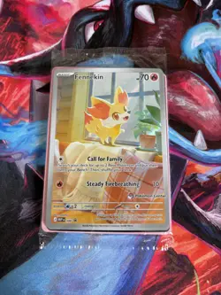 Pokemon TCG Fennekin 080 ETB Promo Pokemon Center Stamped SEALED Chaos Rising - Image 1